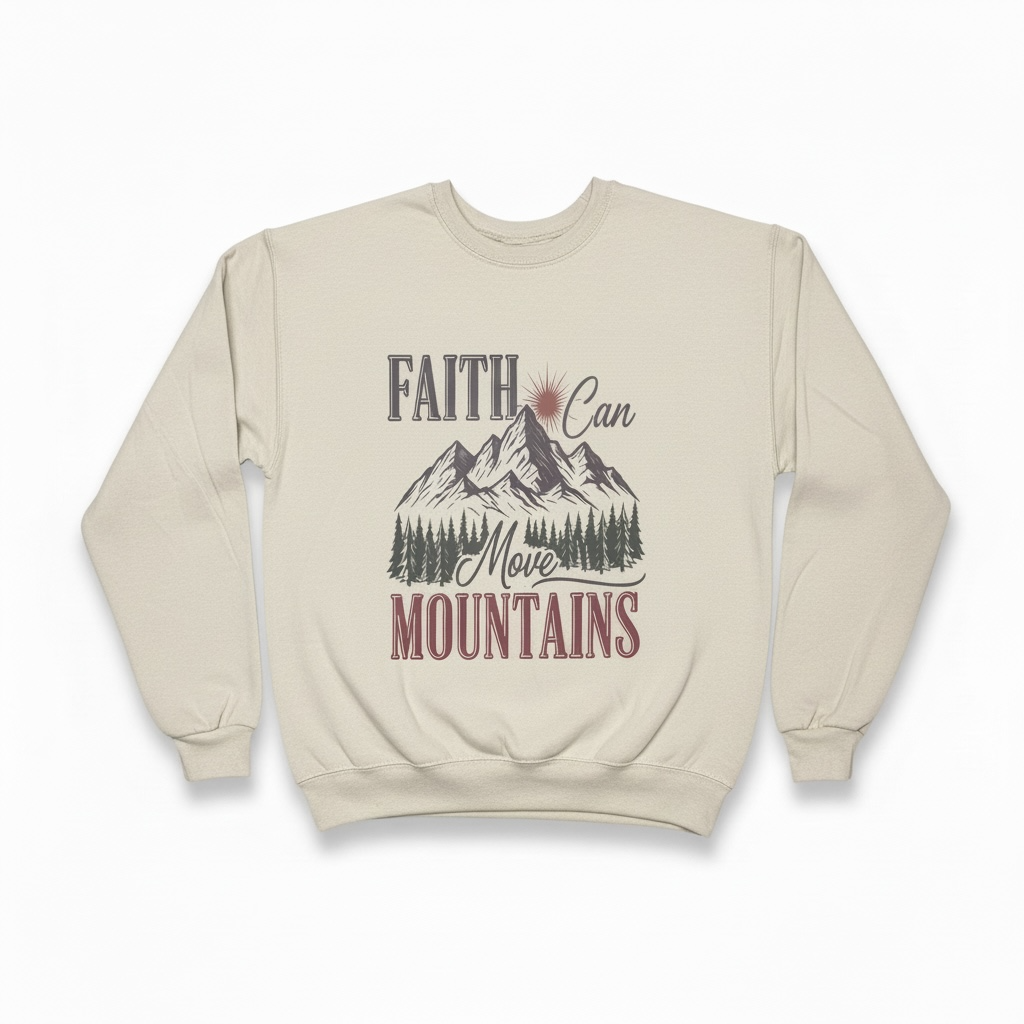 Faith Can Move Mountains | Crewneck